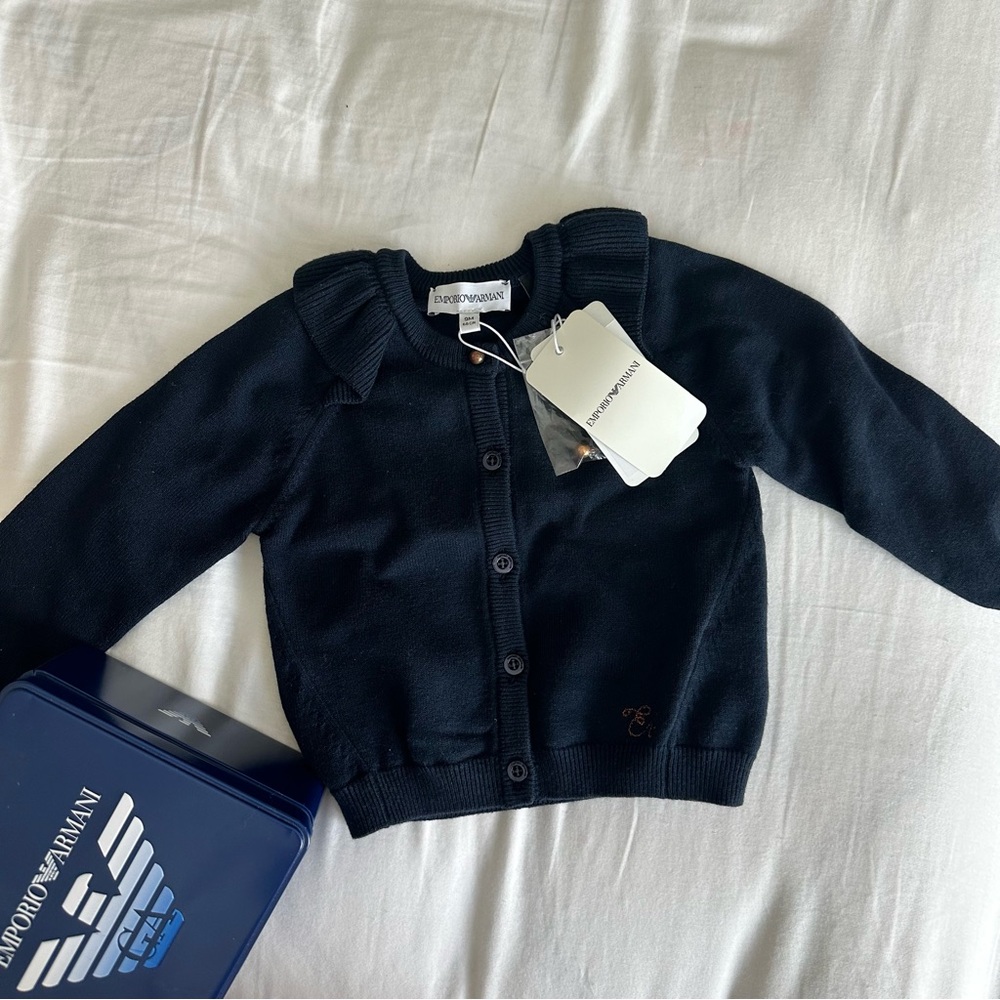 Emporio Armani navy cardigan